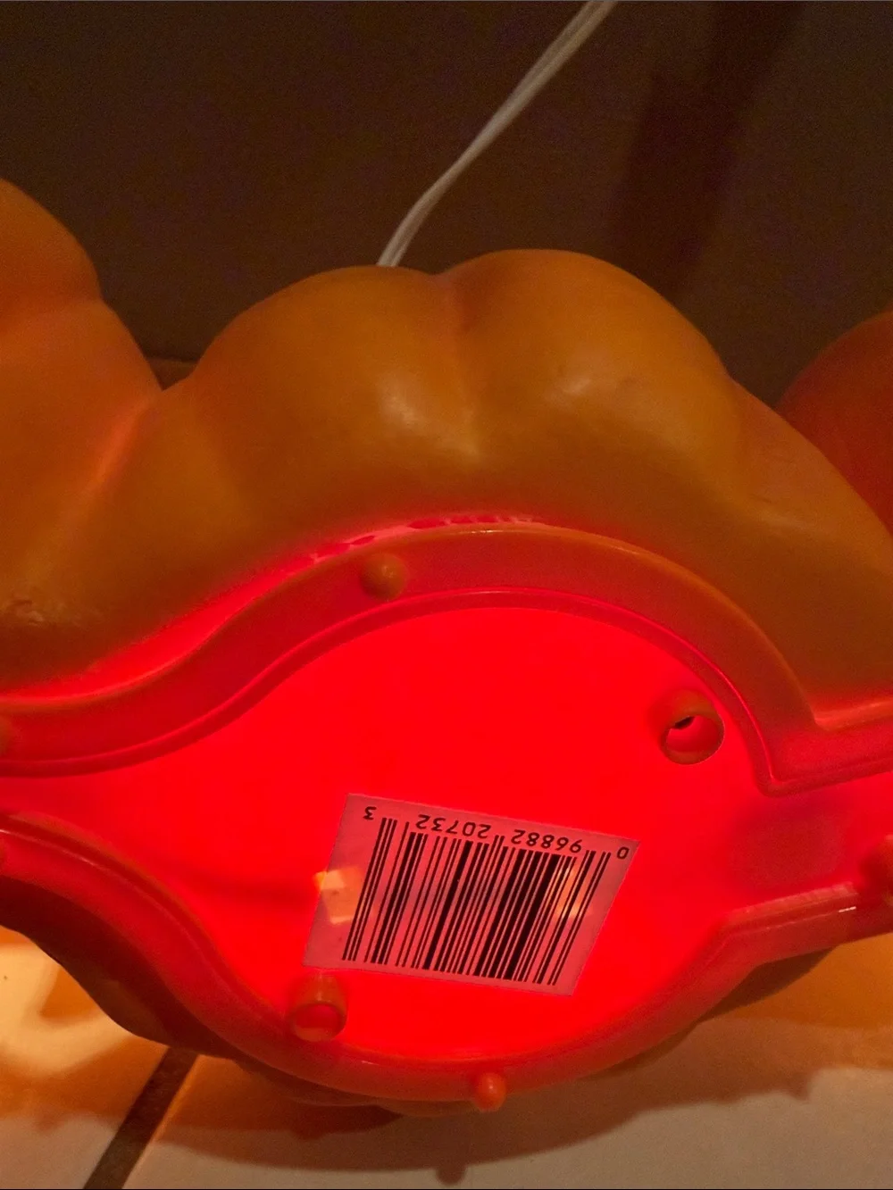 Vintage Trendmasters 4 Horizontal Foam Pumpkin Light Up Jack-O-Lantern 1995